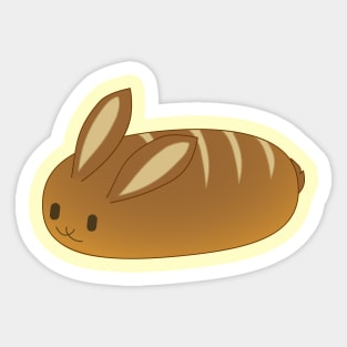 bunny loaf Sticker